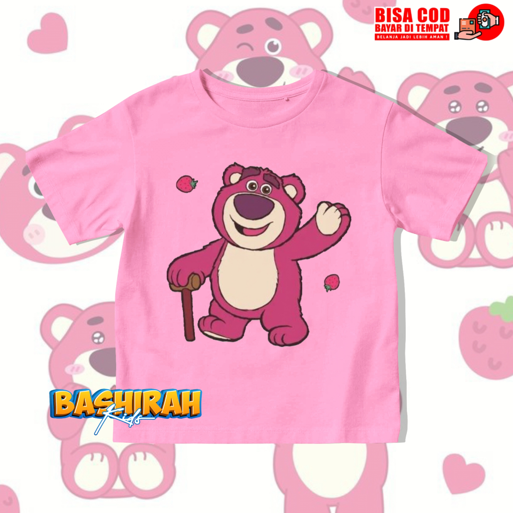 Kaos Anak Lotso Toy Story / Baju Anak Lotso Kaos Anak Lotso