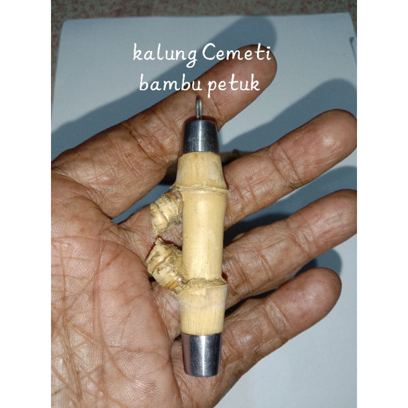 Bandul Kalung Cemeti replika bambu petuk