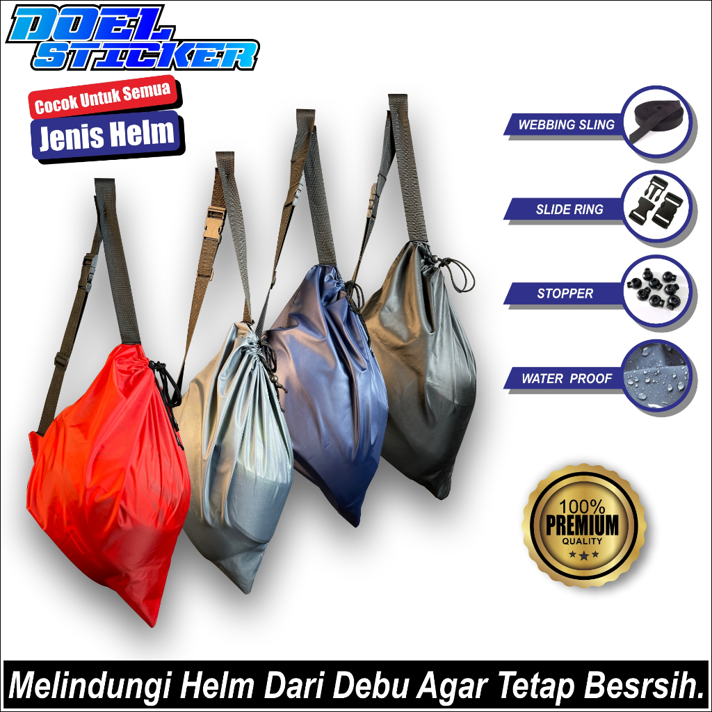 Cover Helm Sarung Helm Tas Helm Anti Air Waterproof Doel