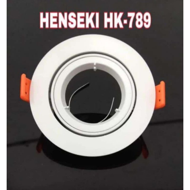 Downlight Halogen HK-789 White HENSEKI / Downlite MR16 HK789 Putih Henseki