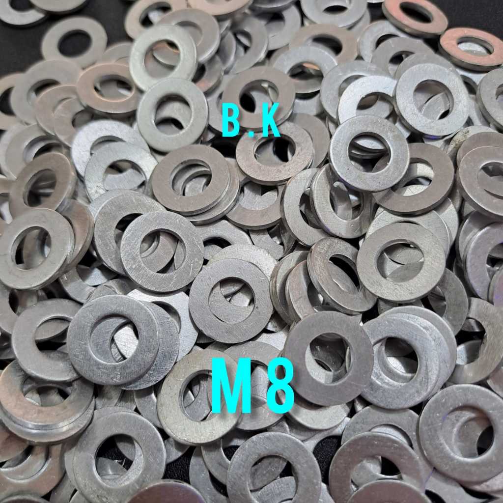 Ring Oli Aluminium M8 Baut 12/Ring Plat M8 Baut 12