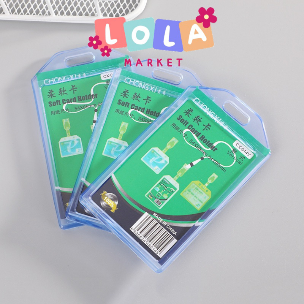 

Frame Casing Tempat ID Card Holder ELASTIS warna Potrait 1 SLOT KARTU