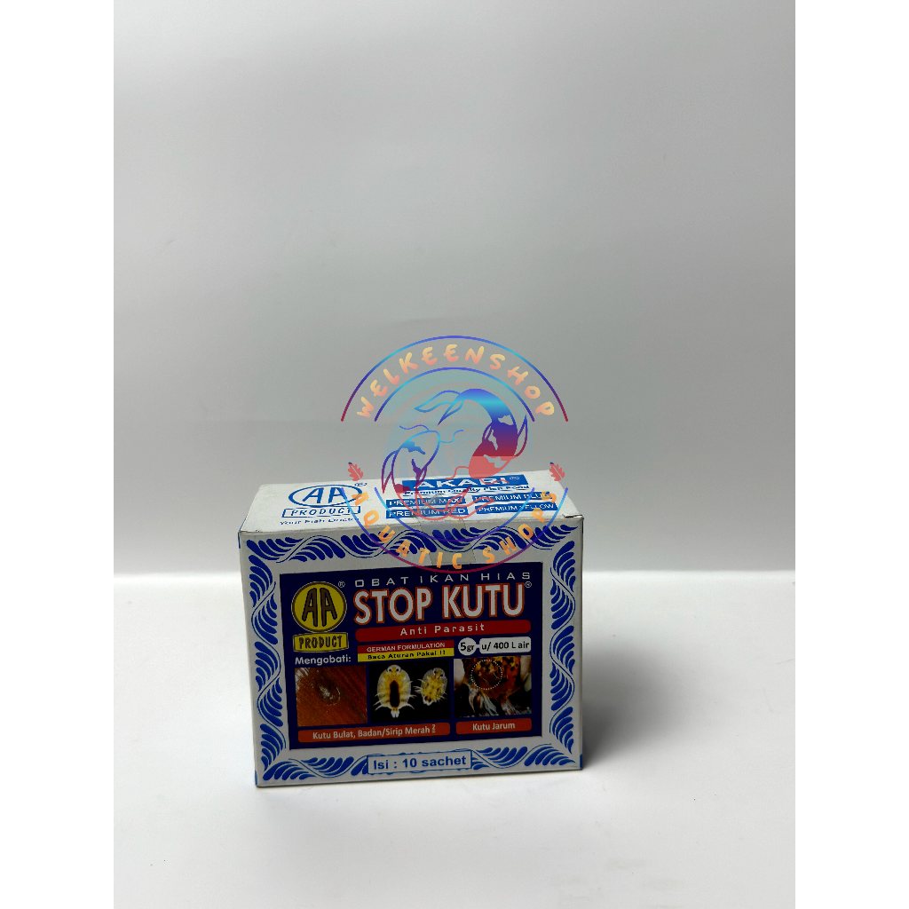 STOP KUTU IKAN / Obat Kutu Ikan Hias Anti Parasit / Obat Kutu Bulat Kutu Jarum KUTUBLAS