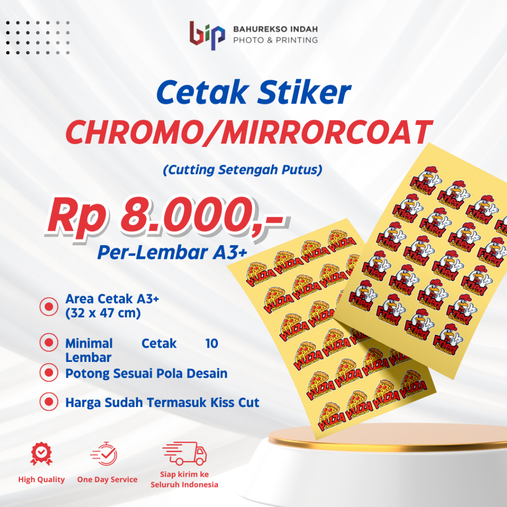

Cetak Stiker Chromo A3 Murah / Cetak Stiker Label Kemasan Makanan Minuman Online Shop Murah Proses Cepat