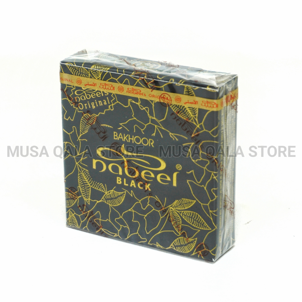 Buhur Nabeel Black 40gr Bukhur Nabel Hitam Dupa Nabil Menyan Padat Arab