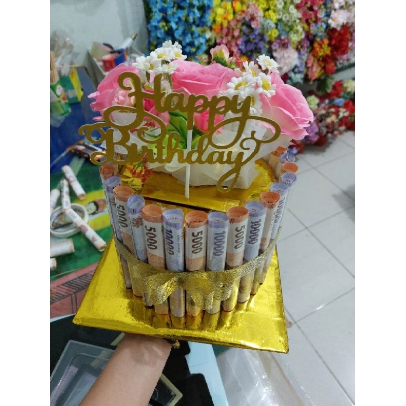 MONEY CAKE UANG MAINAN