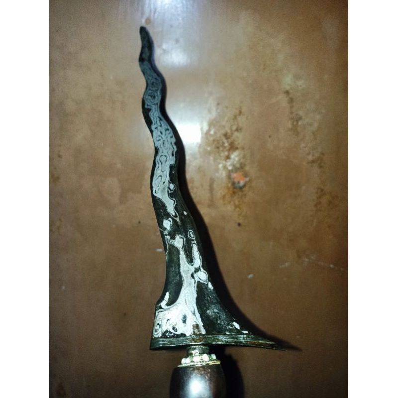 Keris Jaran Guyang Luk 7 Pamor Tirto Tumetes Akhodiat Tangguh Majapahit Original Sepuh