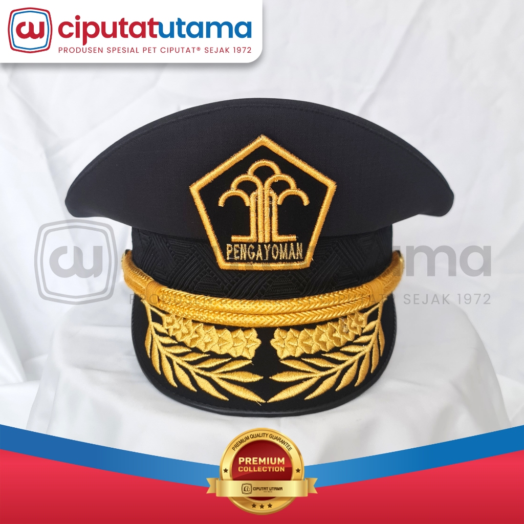 PET / TOPI PDU GOLONGAN 4C KEMENKUMHAM / KUMHAM / IMIGRASI /PEMASYARAKATAN/PENGAYOMAN PRIA