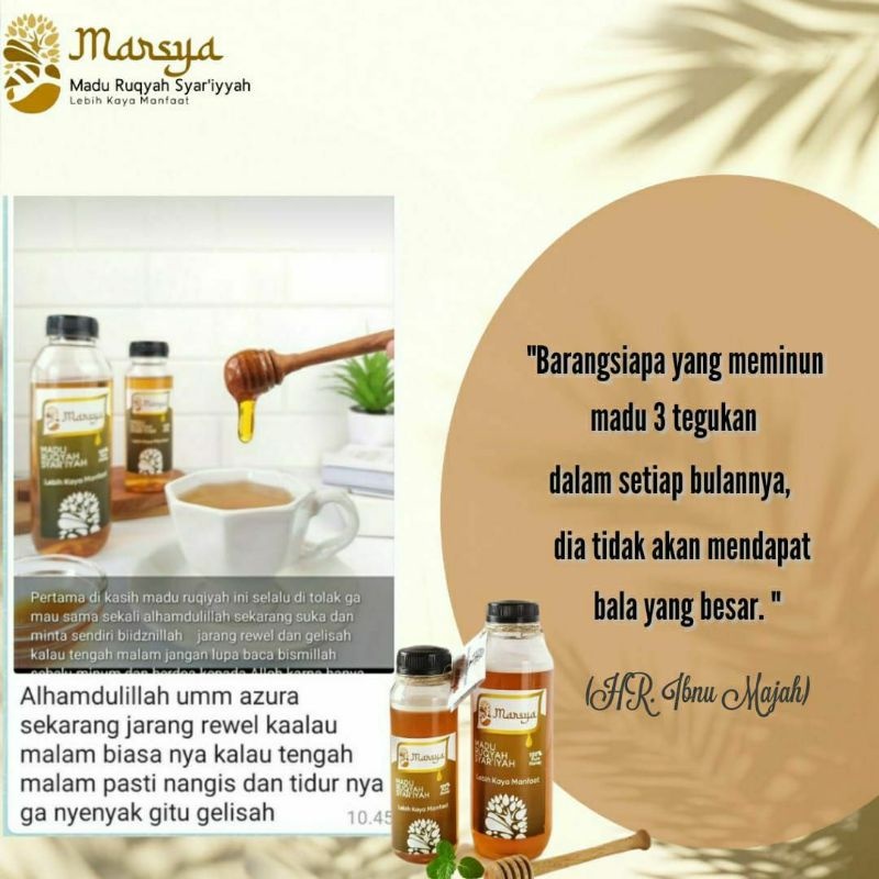 

Madu RUQYAH SYARI'AH madu marsya 300gr 100% pure honey