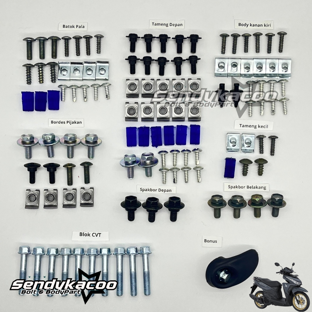 Baut body Vario 150 old / Baut Vario 150 Esp Full Set