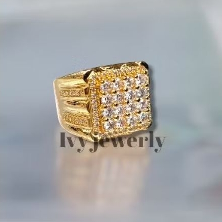 Cincin pria berlian ring gold rokomendasi mirip asli