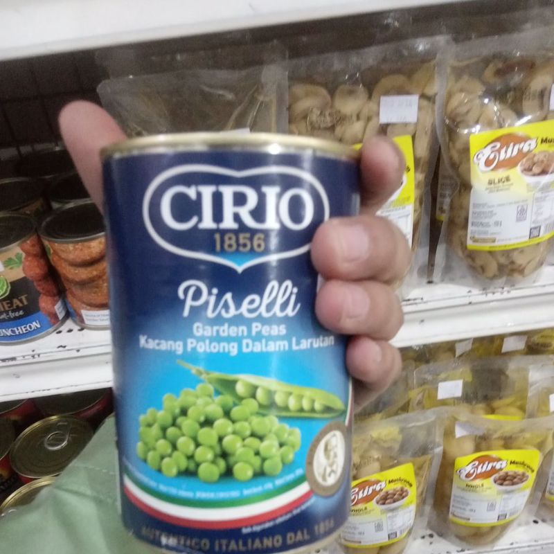 

Kacang Polong Dalam Larutan Garam / Piseli Garden Peas Cirio 410gram