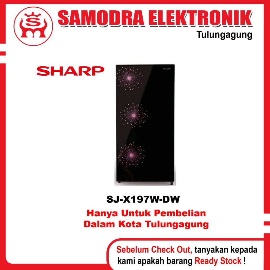 Kulkas Sharp 1 Pintu / SJ-X197W-DW /Kulkas Sharp 100L