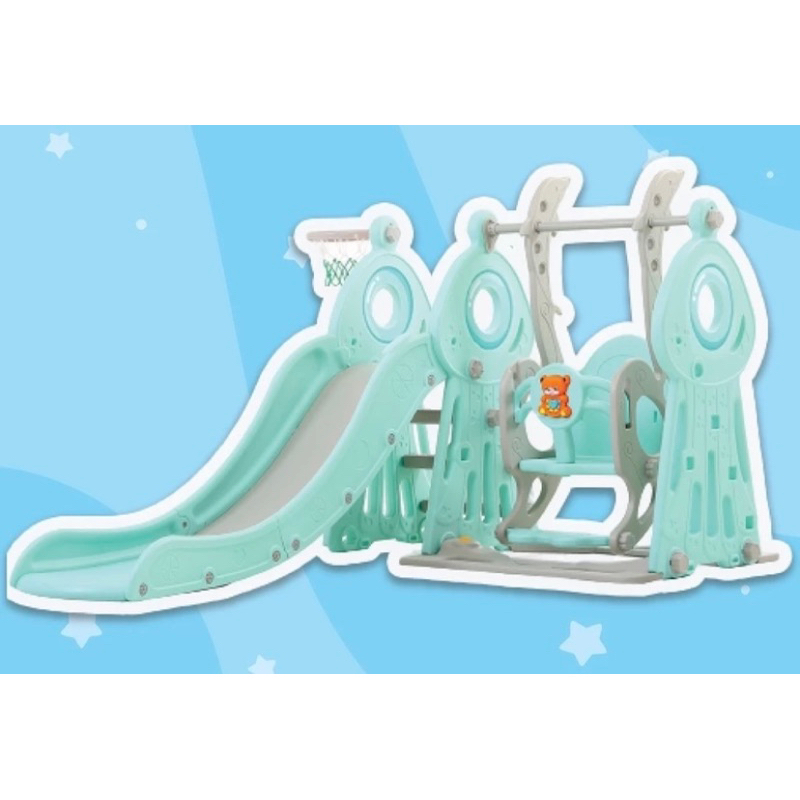SEWA Mainan Perosotan roket Slide & Swing - Azkia Baby Rental Medan Mainan Anak Medan