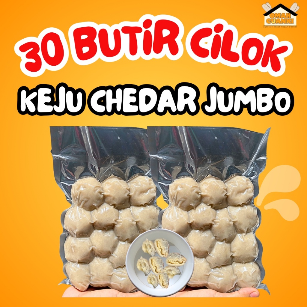 

30 Butir Cilok Keju Chedar Jumbo By Omah Cuanki