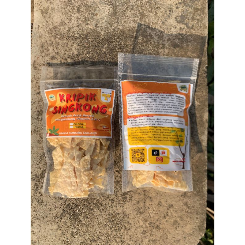 

KRIPIK SINGKONG RENYAH ENAK BERGIZI 100GR/50GR GURIH