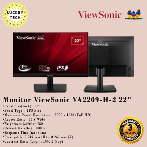 Monitor ViewSonic VA2209-H 22" IPS Full HD 1ms (MPRT) 100Hz