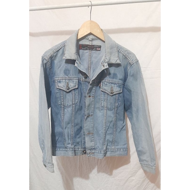 JAKET MEREK JEEP POST JEANS LEVIS ORIGINAL DENIM UNISEX MEREK JEEP PRELOVED PL PRE❤