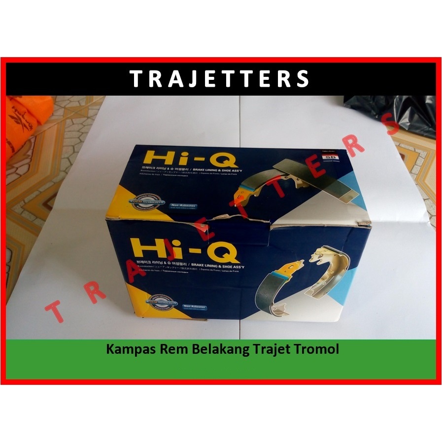Kampas Rem Belakang Trajet Tromol