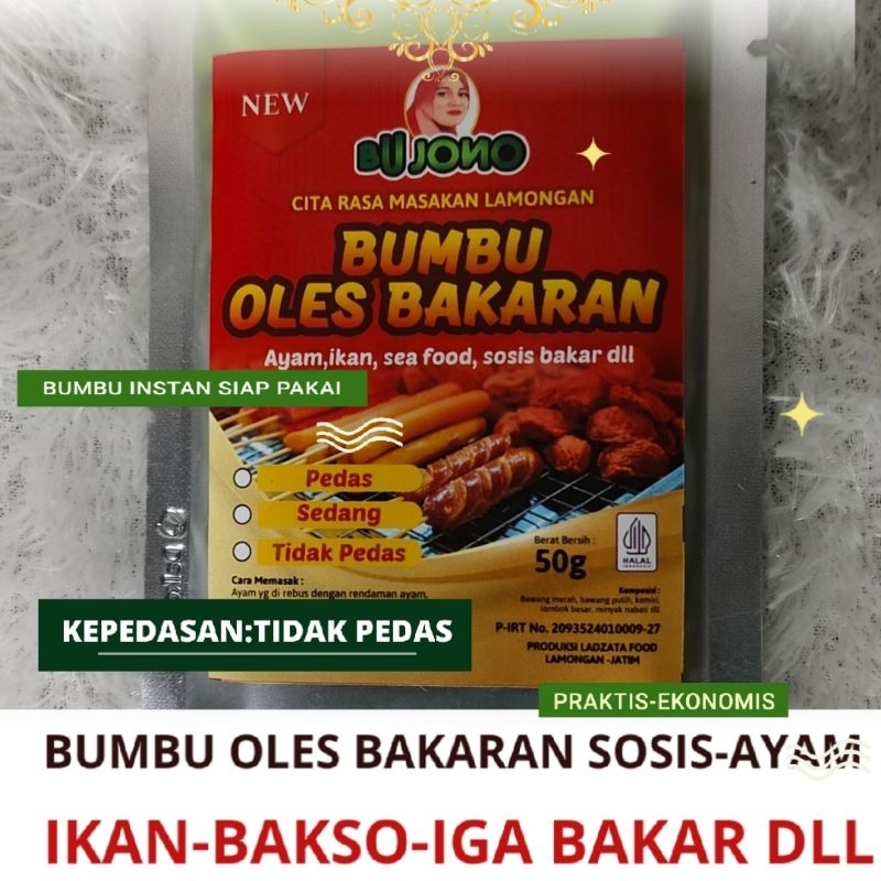 

BUMBU OLES 50 gr UNTUK BAKAR AYAM IKAN SOSIS SEAFOOD BAKSO BAKAR DLL