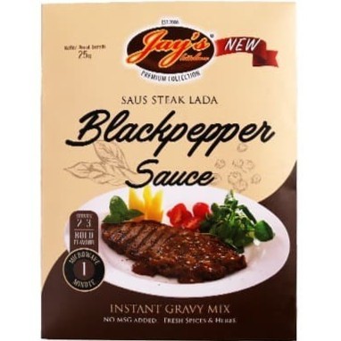 

Bumbu Saus Masak Instan Blackpepper Rosemary Brown Mushroom Jay's Halal / Instant Gravy Sauce