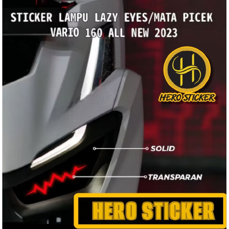 Stiker Lampu Mata Picek Vario 160 ALL NEW | Stiker Lazy Eyes Vario 160 New 2023 | Stiker Lampu