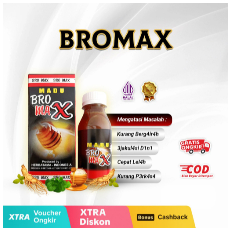 

Madu Bromax 175gr dengan ginseng