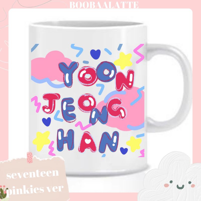 hampers mug seventeen kpop || hampers set gelas seventeen kado ultah kpoppers termurah