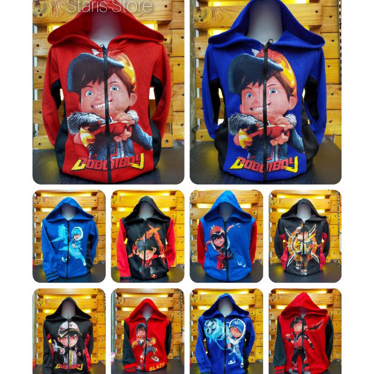 Special Pr Jaket Anak Laki Laki Boboiboy Bahan FleeceKids JacketJaket Boboiboy Anak LakilakiJaket Bo