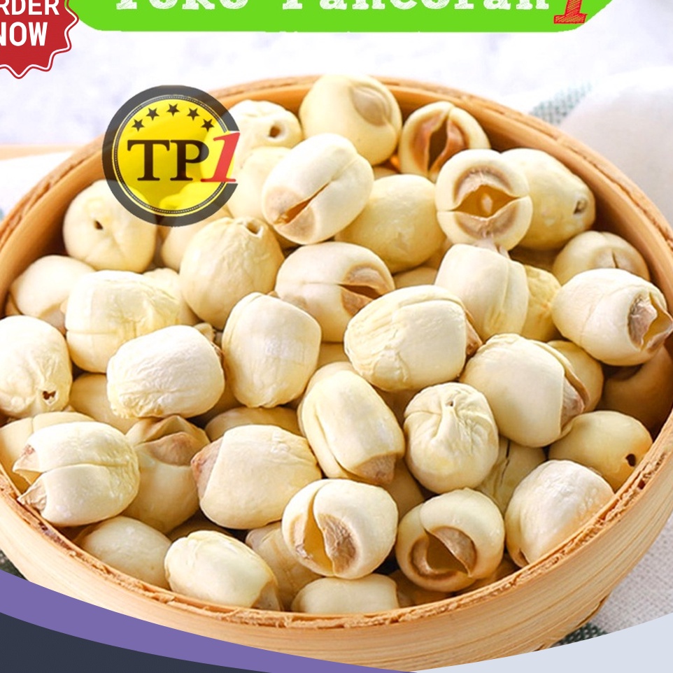 

TERBARU Biji Teratai Lotus Seed Lien Zi 1 gr murah