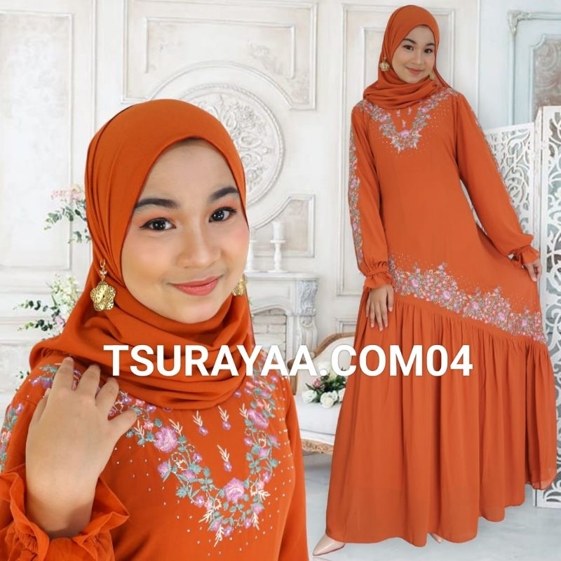 TS.04/(cod)new gamis shaqila/gamis seruty/gamis bordir/gamis/gamis terbaru/gamis murah