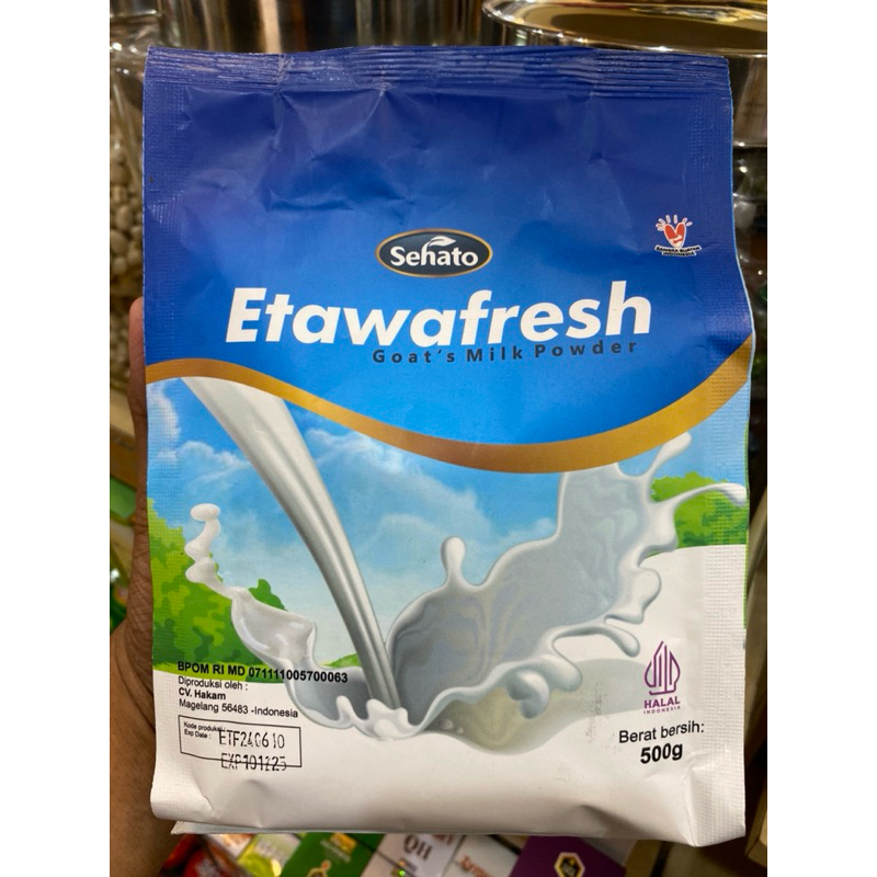 

Susu Kambing Etawafresh 500gr susu Kambing Sehato