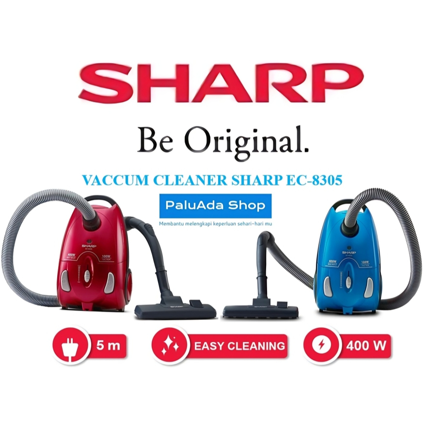 Vacum Cleaner SHARP EC-8305 400W / Mesin Penyedot Debu Sharp EC 8305 400W / Sedot Debu Sharp EC8305