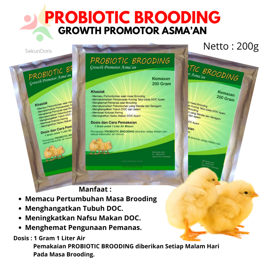 Vitamin Anak Ayam - Probiotic Brooding - Probiotik Ayam Broiler