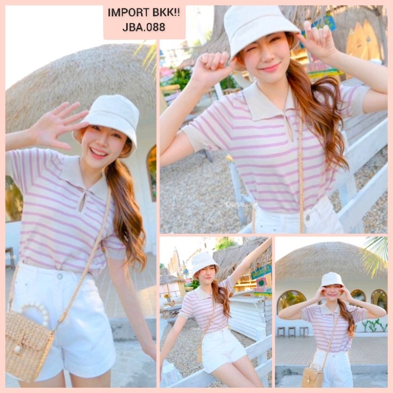 Kemeja import bangkok/kemeja rajut/blouse/atasan wanita/rajut bangkok/JBA.088