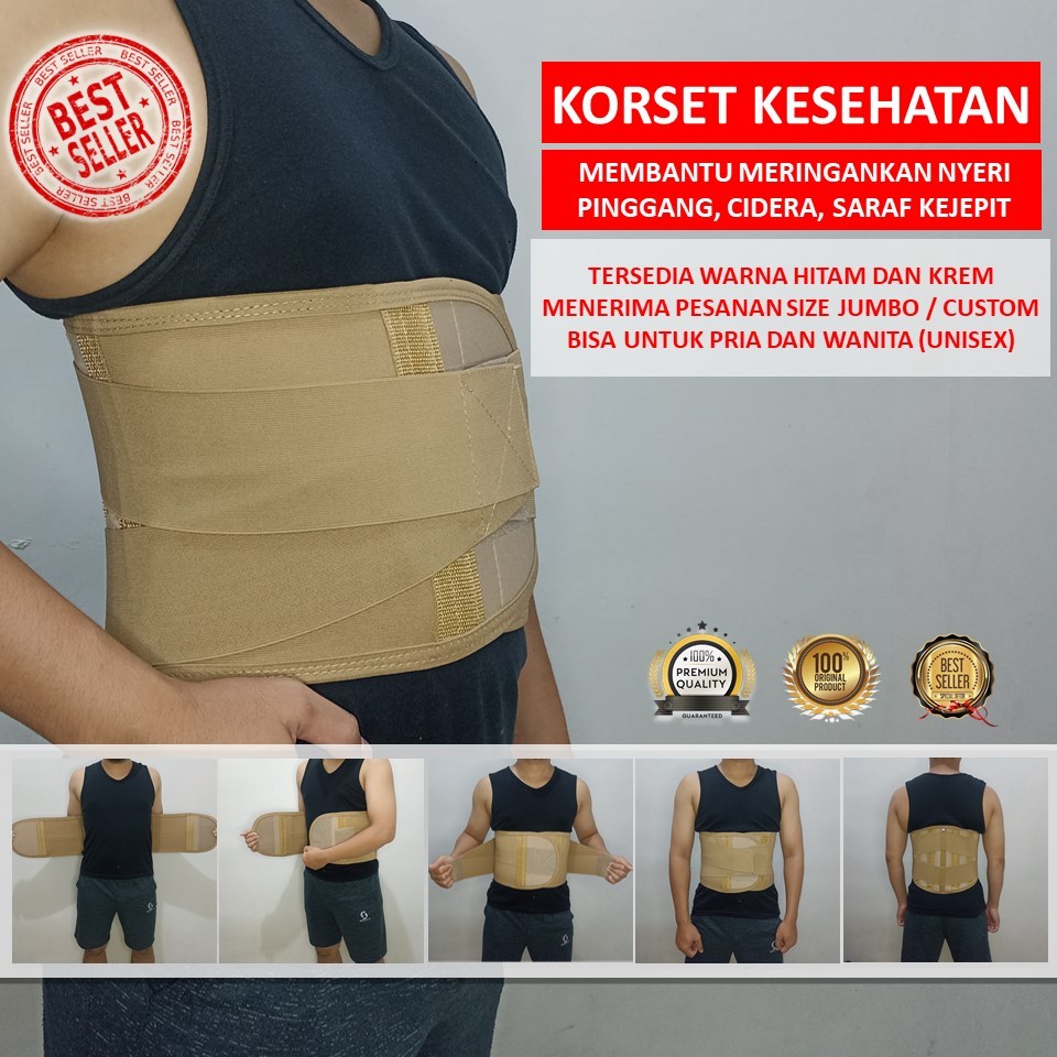 Korset Pinggang Korset Tulang Belakang Terapi Sakit Pinggang Syaraf Kejepit