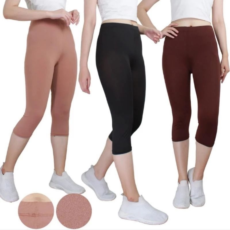 LEGGING 7/8 PREMIUM || CELANA LEGGING 7/8 BAHAN SPANDEK KAOS || LEGGING WANITA || LEGGING 7/8 UKURAN