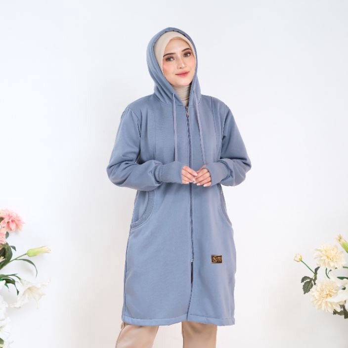 HJ6 Jaket Hijab MuslimahJaket panjang wanita Hijabersjaket hijab dan