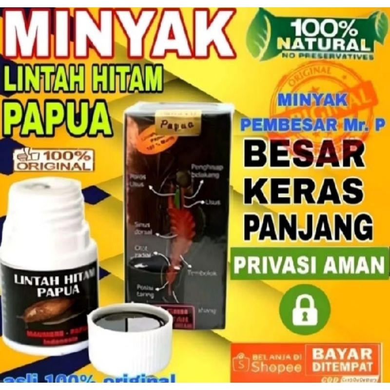 Minyak Lintah Papua Asli Original Pembesar Pennis