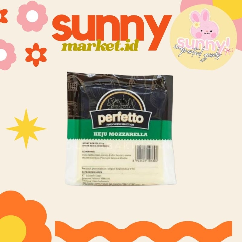 

SUNNYMARKET - PERFETTO MOZARELLA CHEESE KEJU MOZARELA 250 GR