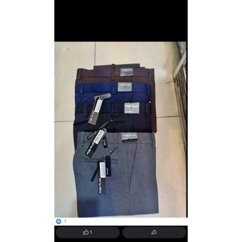 Wah orinal produk bypoin plus  celana bahan semiwool poin plus  celana bahan slimfit pria poin plus 