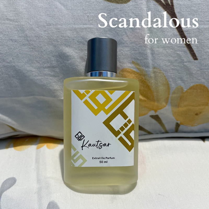 [KAUTSAR] Extrait de Parfum Scandalous 35ml 50ml | Parfume Wanita Premium | Free Tester