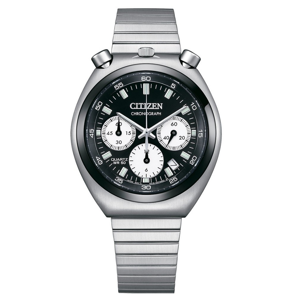 Citizen Bullhead Tsuno Reverse Panda AN3660-81E Japan Quartz