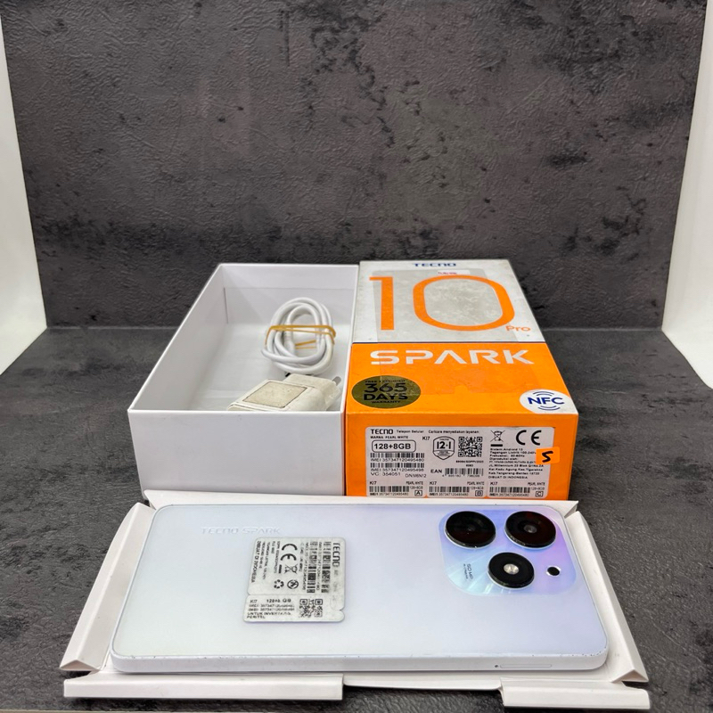 Tecno Spark 10 Pro 8/128gb Fullset Second Garansi Resmi