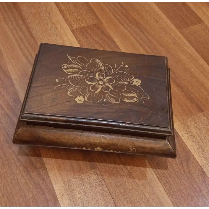 Kotak Perhiasan kayu jati asli