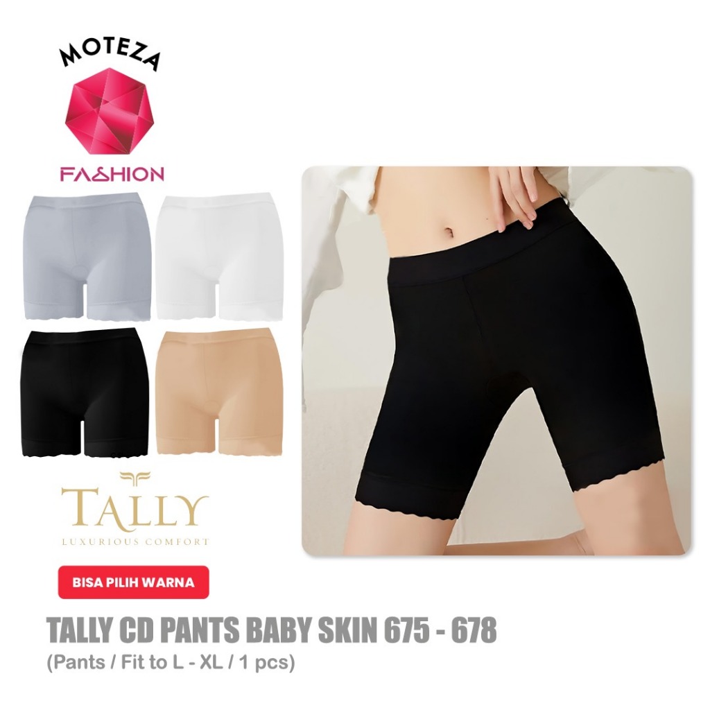 TALLY 675 ; 678 Baby Skin Short Hot Pants Wanita Stretch Free size