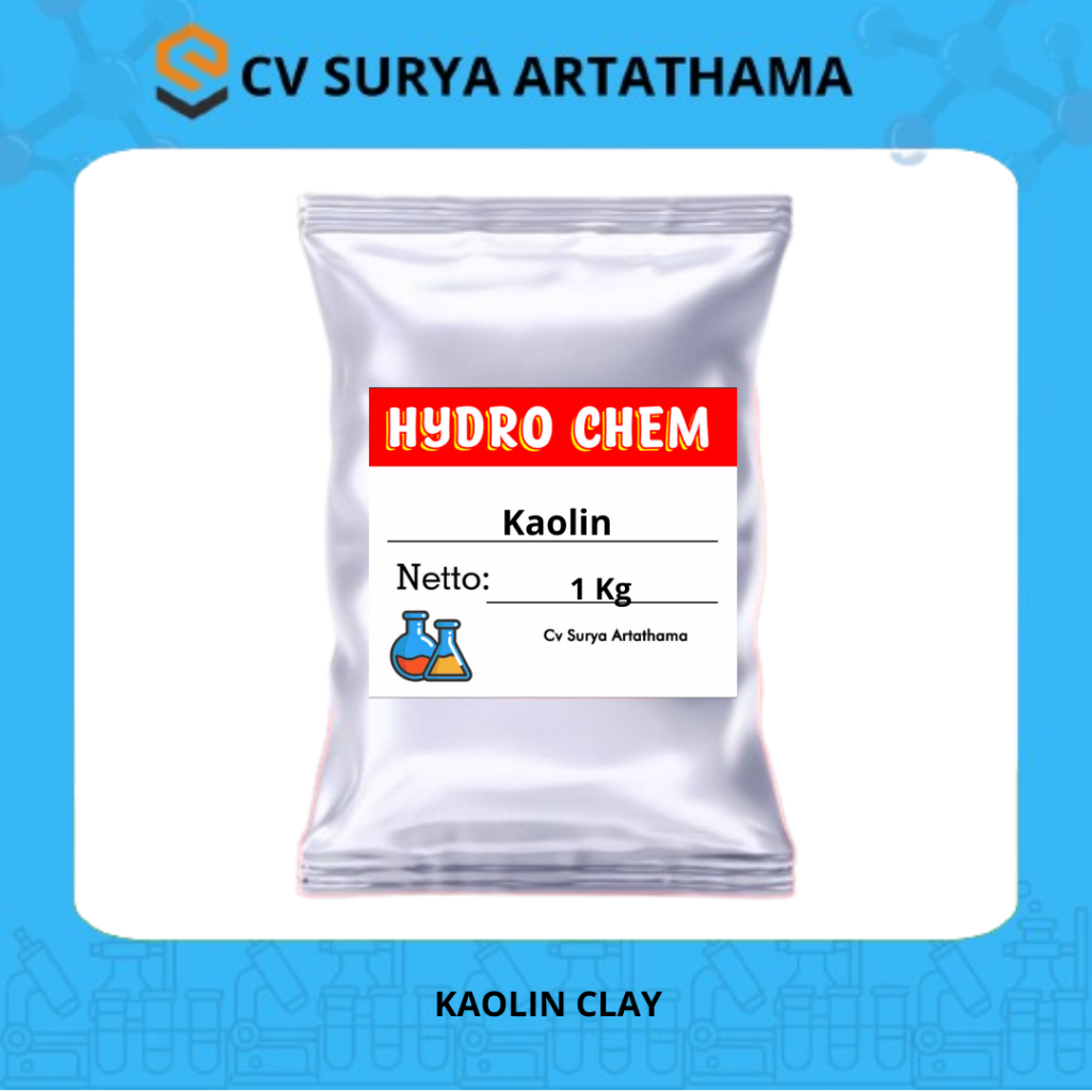 Kaolin clay Teknis Ukuran 1 Kg / Kaolin Putih / Kaolin Serbuk Putih