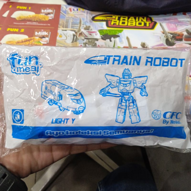 cfc toys fun meal train robot 2024 light Y