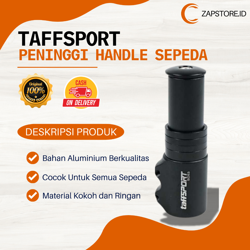 Peninggi Setang Sepeda Gunung Bmx Fixie Listrik Polygon Bike Fork Extender Aluminium 121mm TaffSPORT
