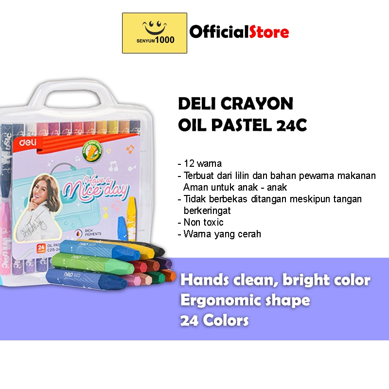 

Crayon Deli CC215 Oil Pastel 24 Warna Nice Day (AGNEZ MO)